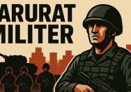 ILUSTRASI Darurat Militer - Gambar ilustrasi darurat militer hasil buatkan AI ChatGP (1/9/2025). Ini arti darurat militer dan dampaknya bagi masyarakat.